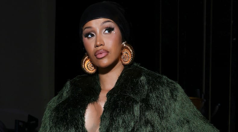 FILE - Cardi B attends the Balmain Spring/Summer 2025 collection presented in Paris on Sept. 25, 2024. (Photo by Vianney Le Caer/Invision/AP, File)