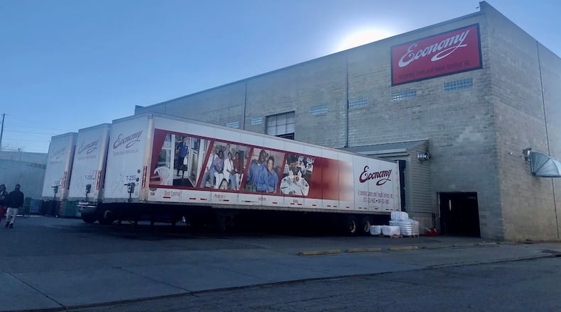 Economy Linen and Towel Service in downtown Dayton. CORNELIUS FROLIK / STAFF