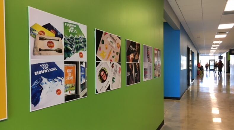 A hall in the expanded portion of Kettering’s School of Advertising Art, which this summer will become the Modern College of Design. THOMAS GNAU/STAFF