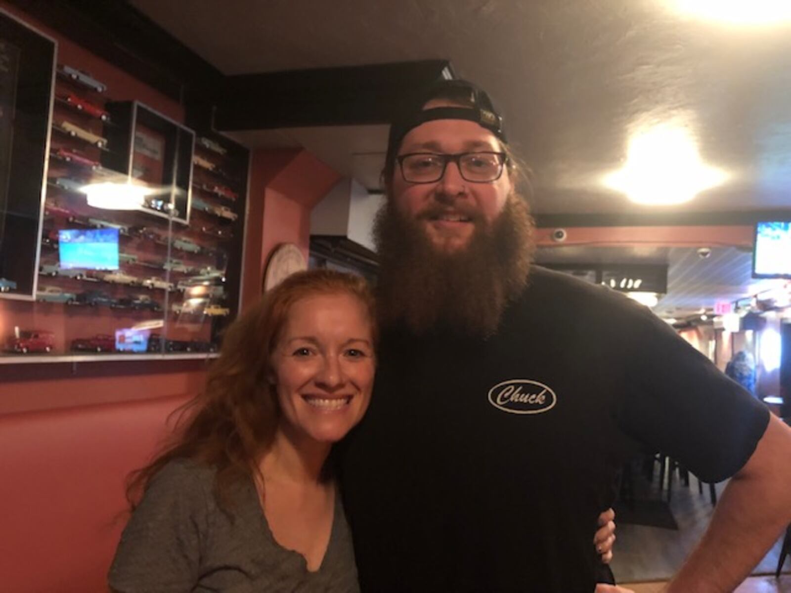 San Antonio-based sisters Krissy and Heather Stiver brought their art project, The Complimentary Bar, to Dayton as part of a partnership with their cousin,  Wendy Stiver, the Dayton’s police major in charge of the Central Patrol Operations Division, which includes downtown and the Oregon District, her own neighborhood.