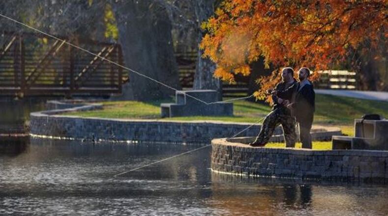 Fishing at Eastwood Metro Park. Taken by iWitness7 user justbret