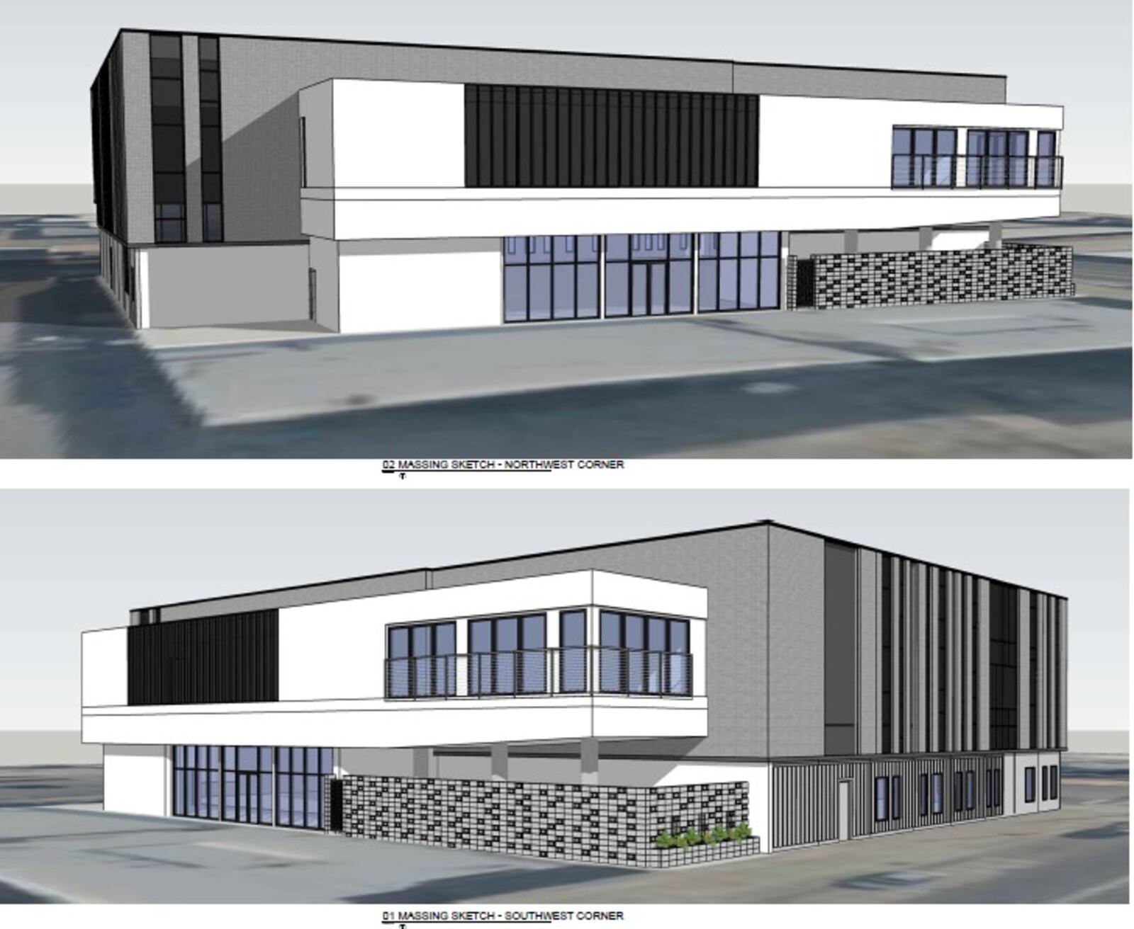 A sketch of what the building at East Third and Madison streets could look like after it is redeveloped by Woodard Development. CONTRIBUTED