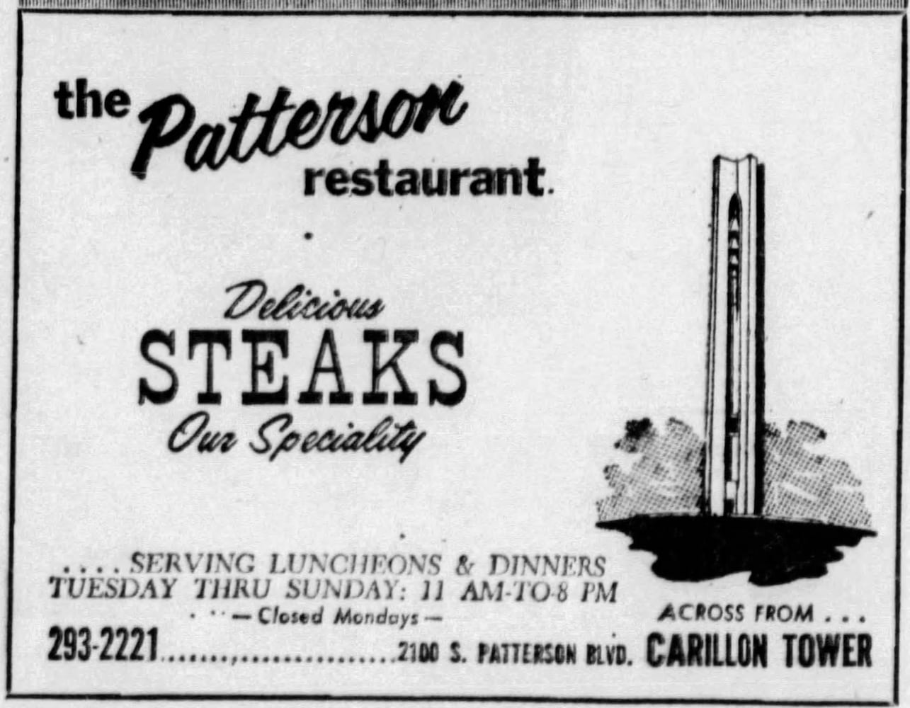 Vintage Restaurant advertising DDN