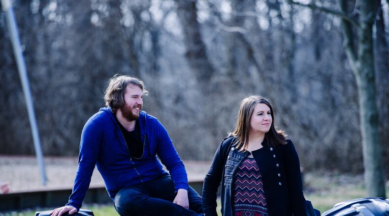 The co-founders of the Playground Theatre Jenna Valyn and Chris Hahn on the playground. CONTRIBUTED PHOTO KNACK CREATIVE