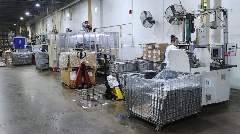 Inside the Ernst Metal Technologies facility Tuesday, Nov. 1, 2022. A worker at the plant died early Thursday morning, Nov. 3, 2022, in an industrial accident. MARSHALL GORBY/STAFF