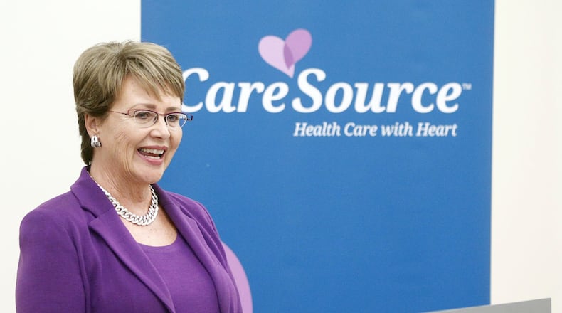 CareSource, CEO Pam Morris announced that the health plan company will construct a new seven-story office building on a vacant lot on First Street in downtown Dayton. TY GREENLEES / STAFF