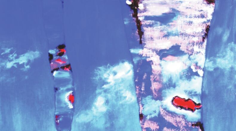 Icicle Abstract, oil, 24” x 18”, painting and photo by Christine Klinger. SUBMITTED