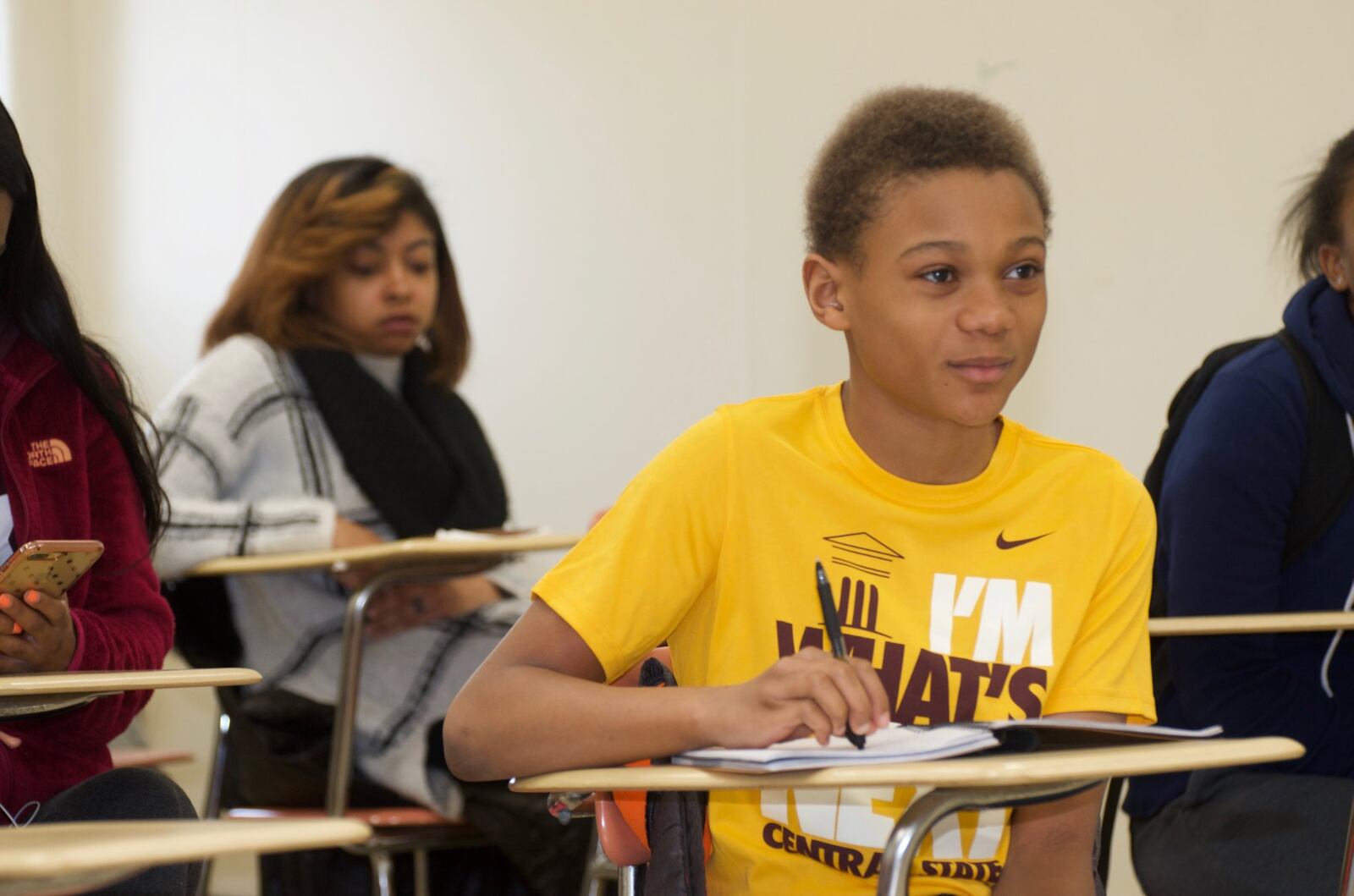 Benjamin Coverdale in class at Central State University. Central State photo