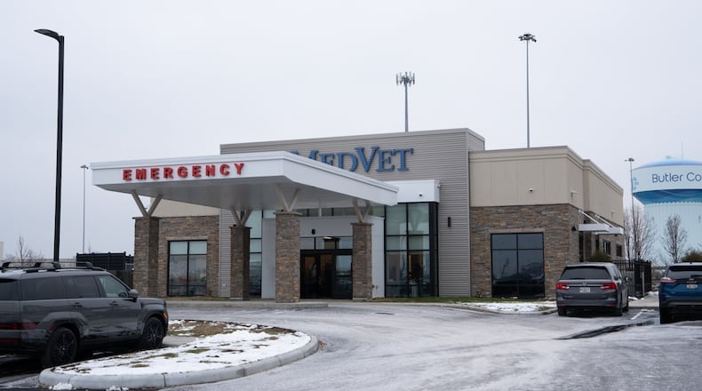 MedVet pet care center is open 24 hours at 7735 Liberty Field Drive in West Chester Twp. There is always a veterinarian on staff. CONTRIBUTED