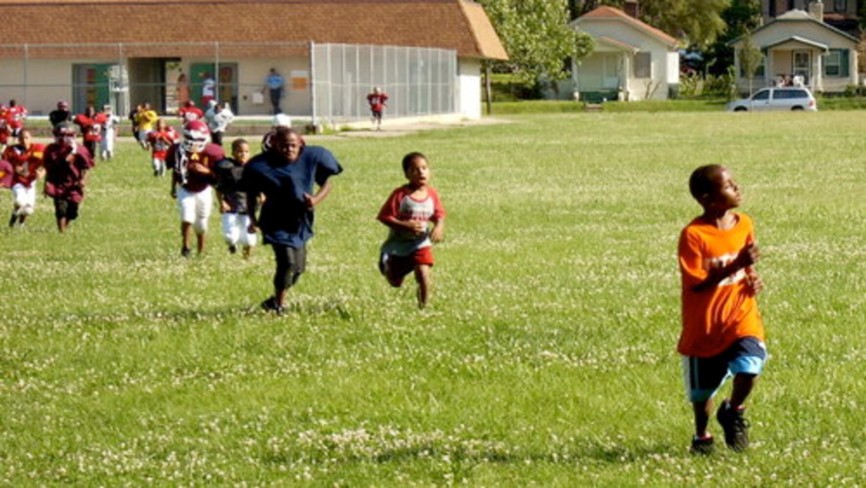 Pee Wee football practice