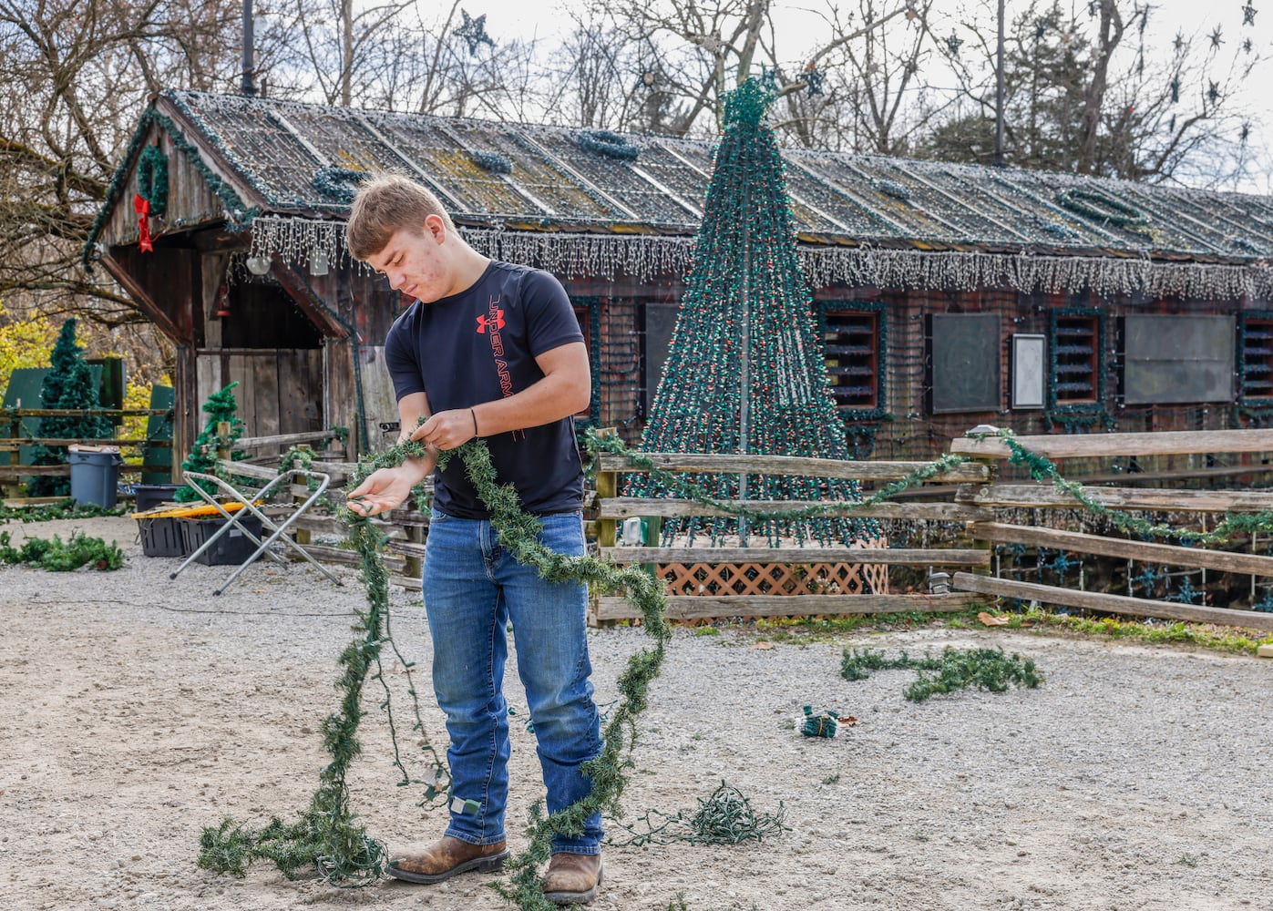 Setup of Clifton Mill Decorations