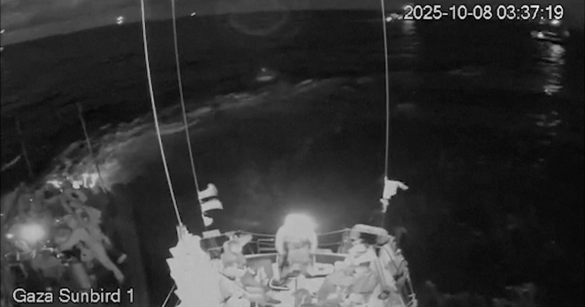 Israeli military intercepts another flotilla heading to Gaza and detains scores of...