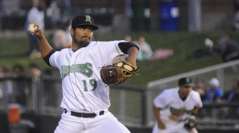 Dragons pitcher Tony Santillan. MARC PENDLETON / STAFF