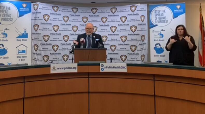 Public Health- Dayton & Montgomery County Commissioner Jeff Cooper. FILE