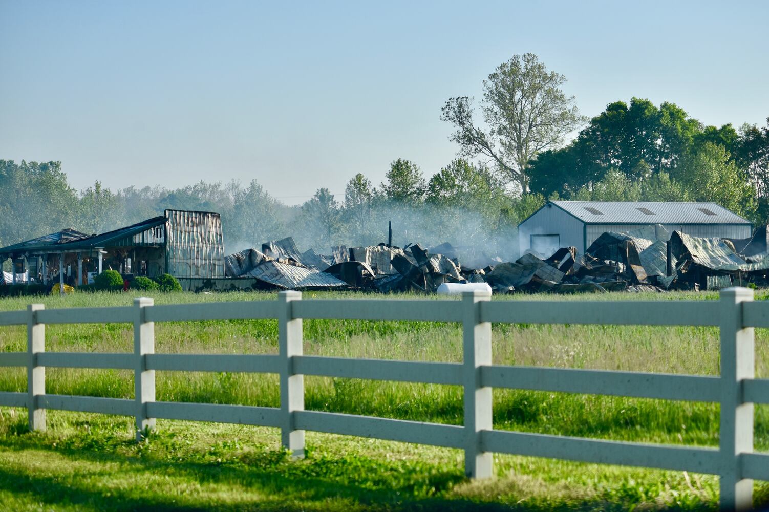 PHOTOS: Fire destroys Germantown lawn equipment business