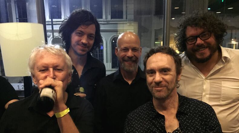 The latest version of Guided By Voices (clockwise from bottom left) Robert Pollard, Mark Shue, Kevin March, Bobby Bare Jr. and Doug Gillard, are doing shows this spring in support of the band s recently released double album, August By Cake. CONTRIBUTED