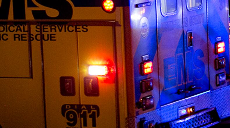 Austin-Travis County EMS treat a 10-year-old boy who fell from his bike down a 15-foot ravine Sunday.