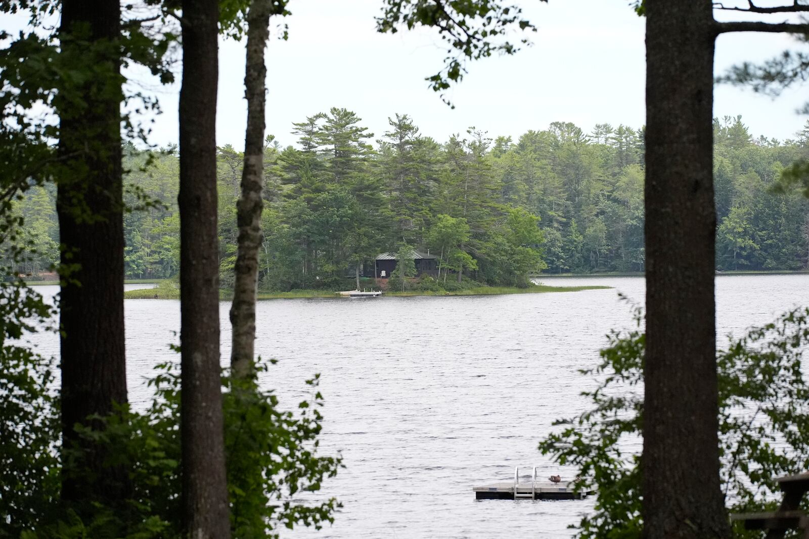 Crawford Pond in Union, Maine, is seen Wednesday, July 9, 2025. (AP Photo/Robert F. Bukaty)