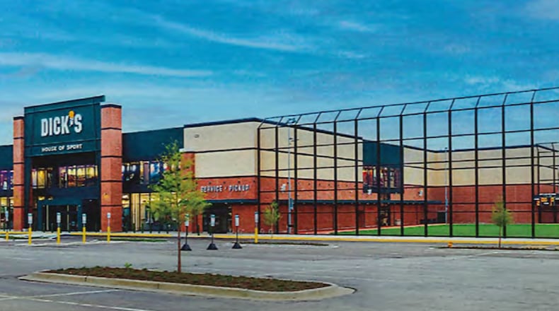 This photo, included in Dicks' Sporting Goods plans submitted to the city of Beavercreek, shows an existing Dick's House of Sport in Knoxville, Tennessee, and is similar to what the company wishes to build in Beavercreek. CONTRIBUTED