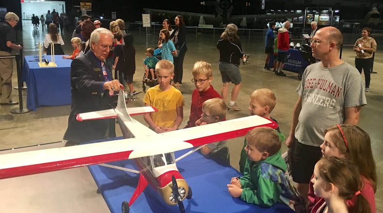 The National Museum of the United States Air Force held a Home School STEM Day last month. The event was meant to help students aged 5-18 learn about aviation history and science, technology, engineering and math with activities. CHUCK HAMLIN / STAFF
