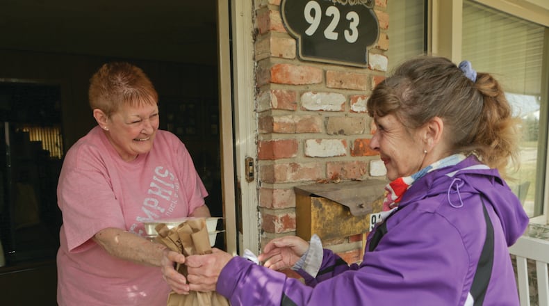A Warren County resident receives a home delivered meal as part of the Elderly Services Program. CONTRIBUTED/COUNCIL ON AGING