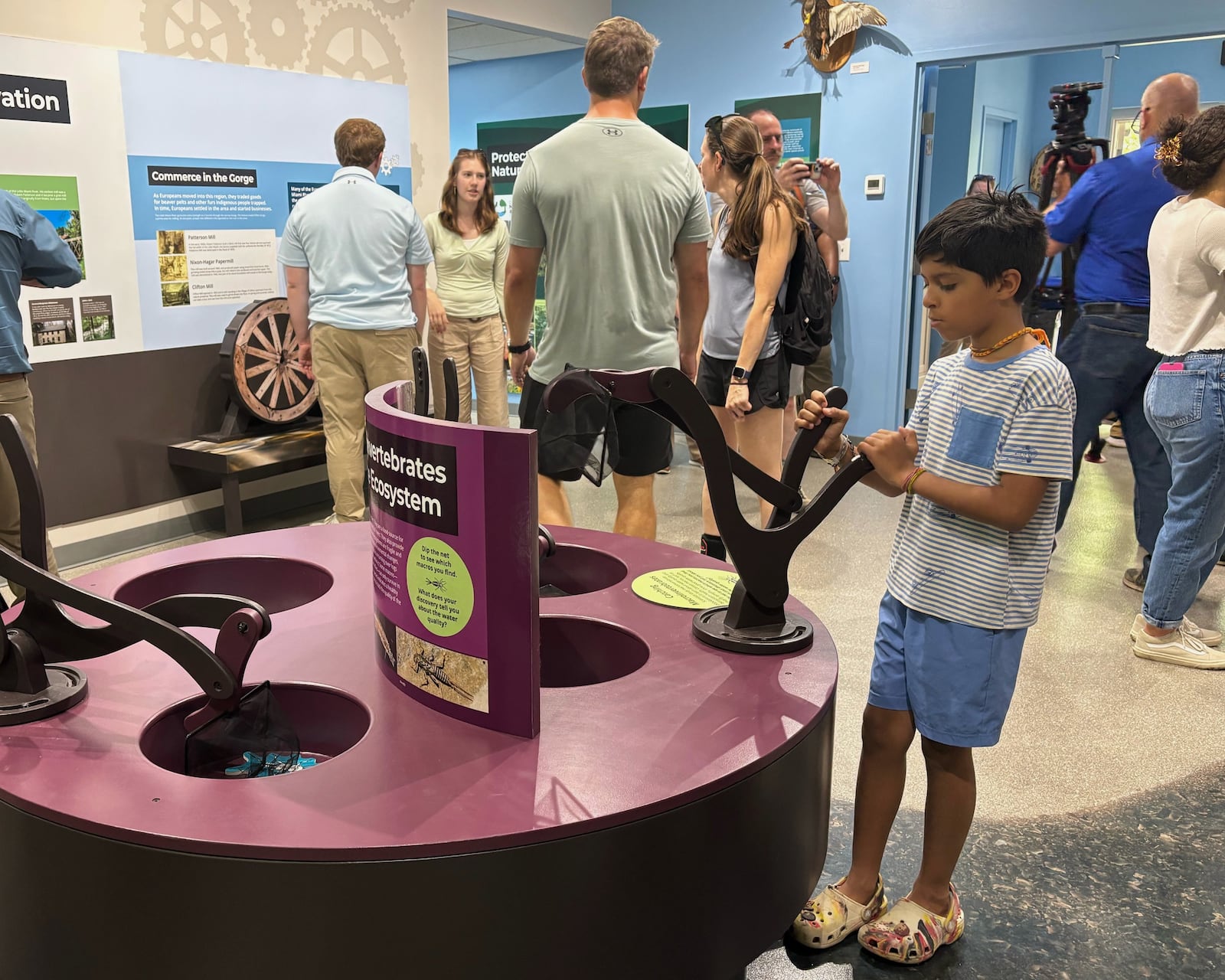 People check out the new Clifton Gorge Exploration Center Thursday, June 12, 2025. JESSICA OROZCO/STAFF