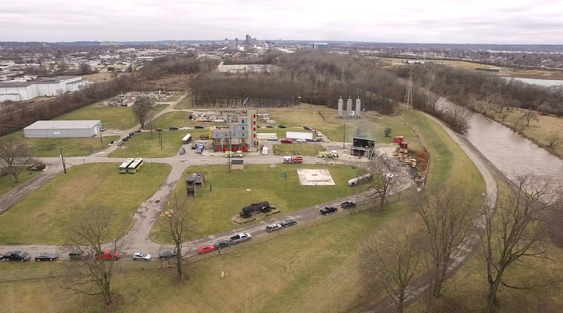 The Dayton Fire Training Center on MacFadden Avenue, near the city's Mad River Wellfield. TY GREENLEES / STAFF