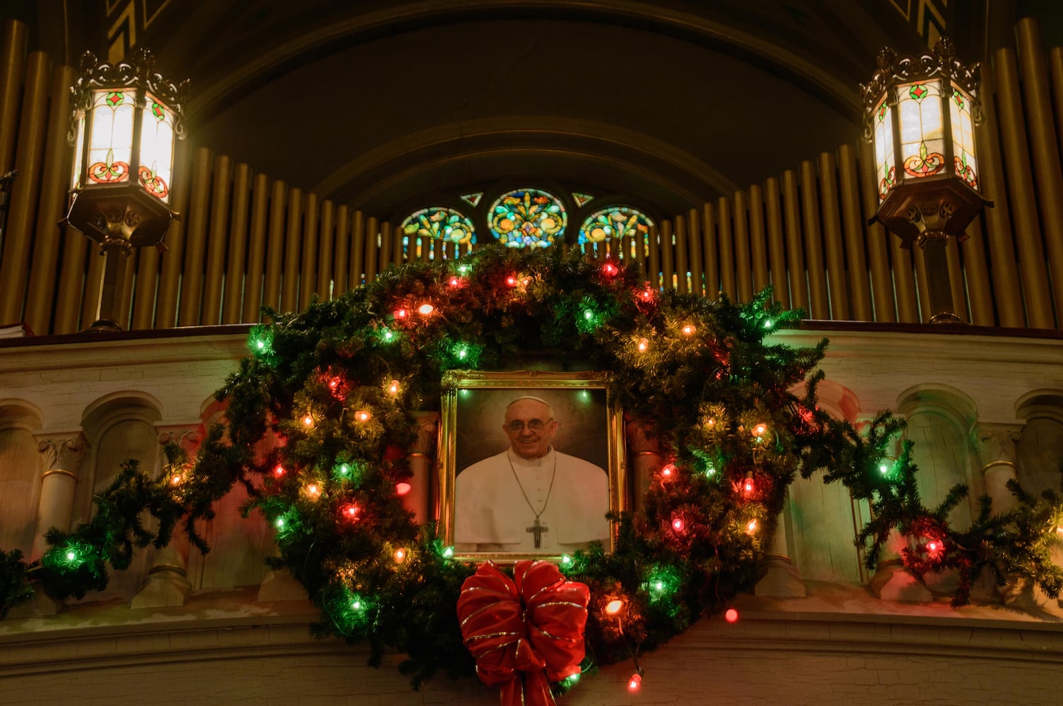 St. Mary Catholic Church Christmas decorations