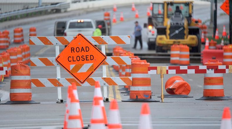 Keowee Street was closed to repair a water main break. MARSHALL GORBY\STAF