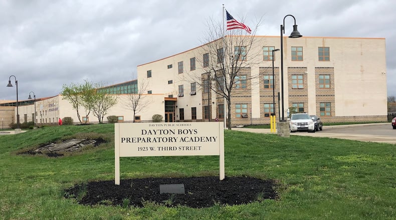 Dayton Boys Preparatory Academy school, commonly referred to as Boys Prep, on West Third Street. The school will be renamed Roosevelt in fall 2019. JEREMY P. KELLEY / STAFF