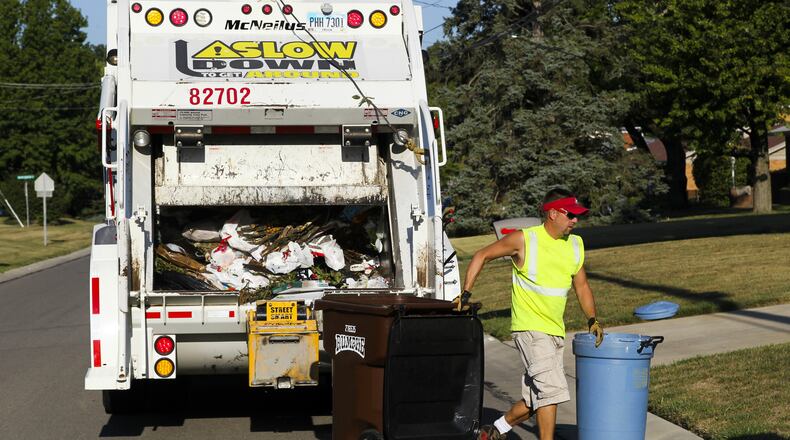 The city of Fairfield is considering a new five-year contract with Rumpke, the city’s current trash collector. STAFF FILE PHOTO
