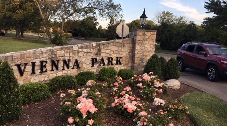 Vienna Parkway is the gateway entrance from Mad River Road to the Miami Twp. Vienna Park neighborhood near the Dayton Mall. A plan to extend the other end of Vienna Parkway to Ohio 741 - which many neighborhood residents fear will harm the area - is being considered by the township. NICK BLIZZARD/STAFF