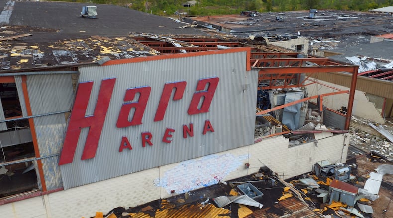 The Trotwood planning commission on Oct. 22 will hear a request to rezone the Hara Arena property from recreational to commercial use, which the facility s owner says will pave the way to clean-up and redevelopment.