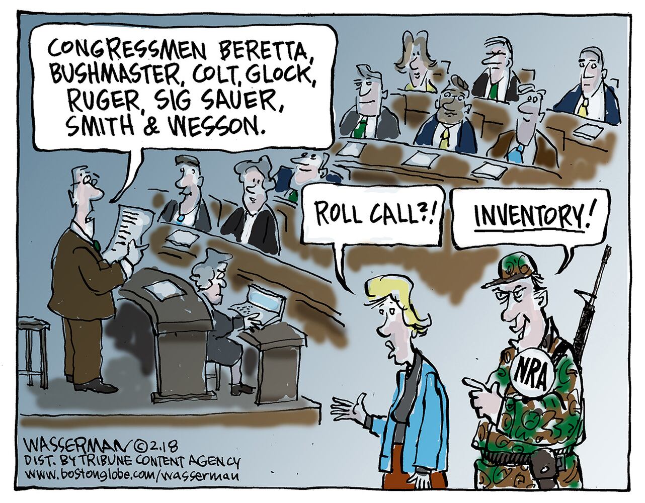 Week in cartoons: The NRA, arming teachers and more