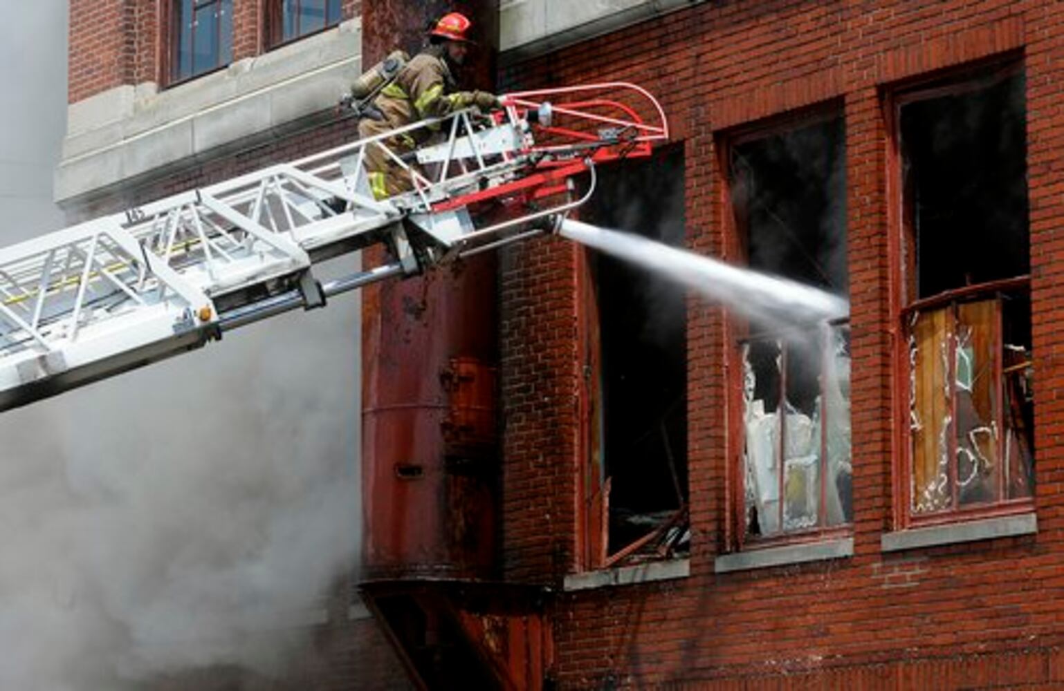 Fire at the Crowell-Collier Building
