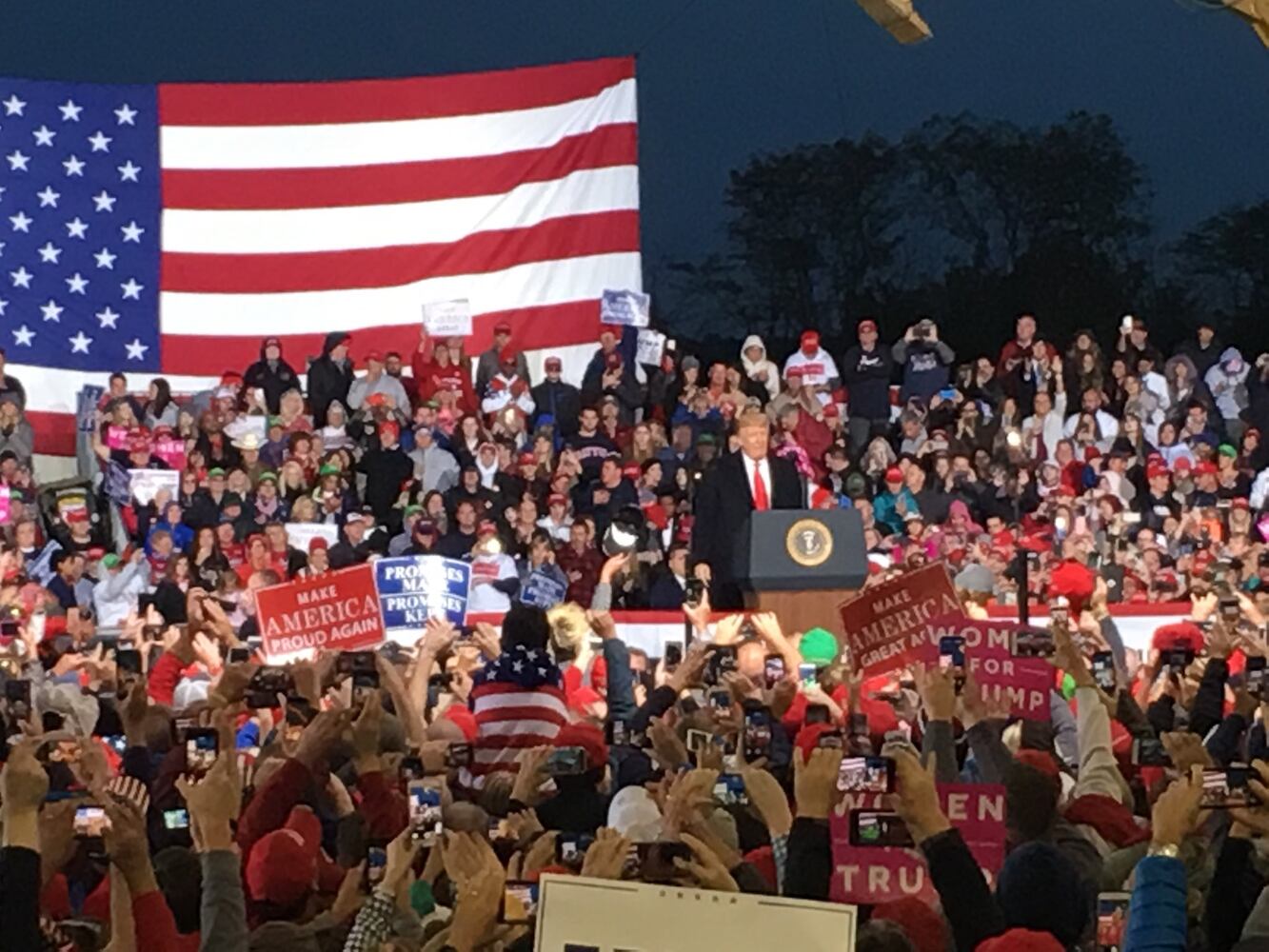 PHOTOS: Thousands show up for Trump rally in Warren County