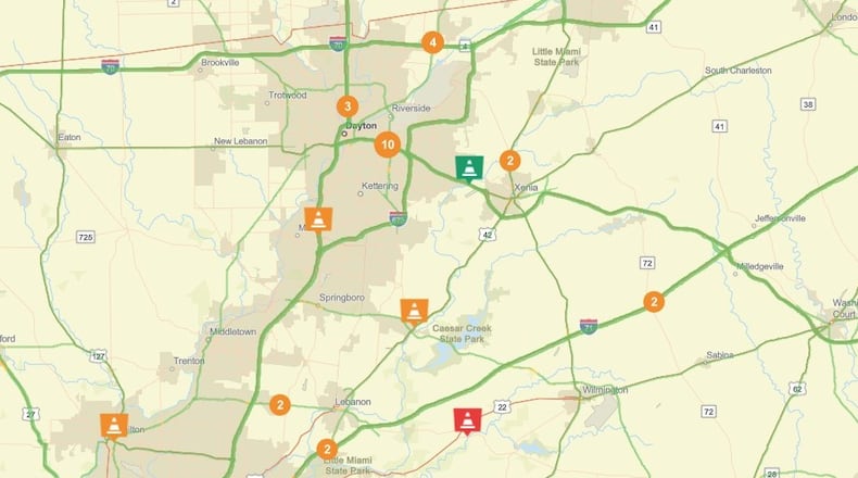 Key traffic alerts and construction updates for week starting Mar. 1, 2026. PHOTO / OHGO.COM OHIO DEPARTMENT OF TRANSPORTATION