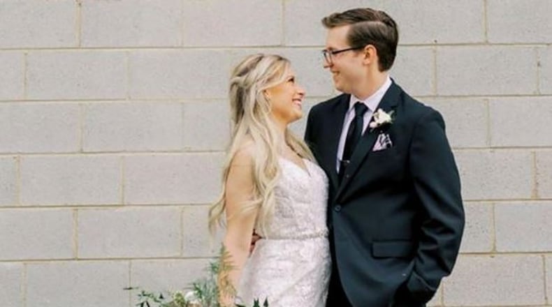 Kayla and Alex Peterson of Dayton scaled-back their original wedding plans and held a micro-wedding with just a small group of family and friends. The coronavirus pandemic is changing the way couples are getting married. CONTRIBUTED PHOTO