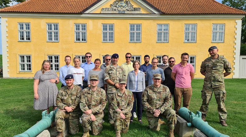Faculty from the Air Force Institute of Technology’s School of Strategic Force Studies traveled to Copenhagen earlier this fall to teach the International Cyber Education course to 16 coalition partners from Denmark and Norway. CONTRIBUTED PHOTO
