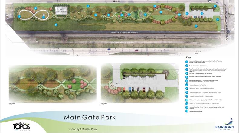 Main gate park rendering. Courtesy of Rob Anderson.