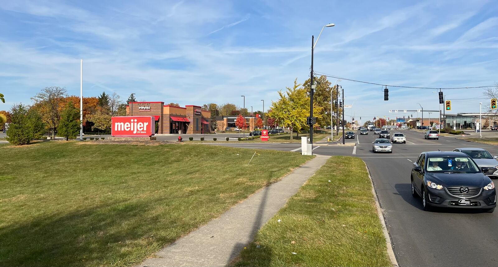 A restaurant new to the Dayton-area market is planned for a vacant site on Meijer land on Wilmington Pike in Kettering. JEREMY KELLEY/STAFF