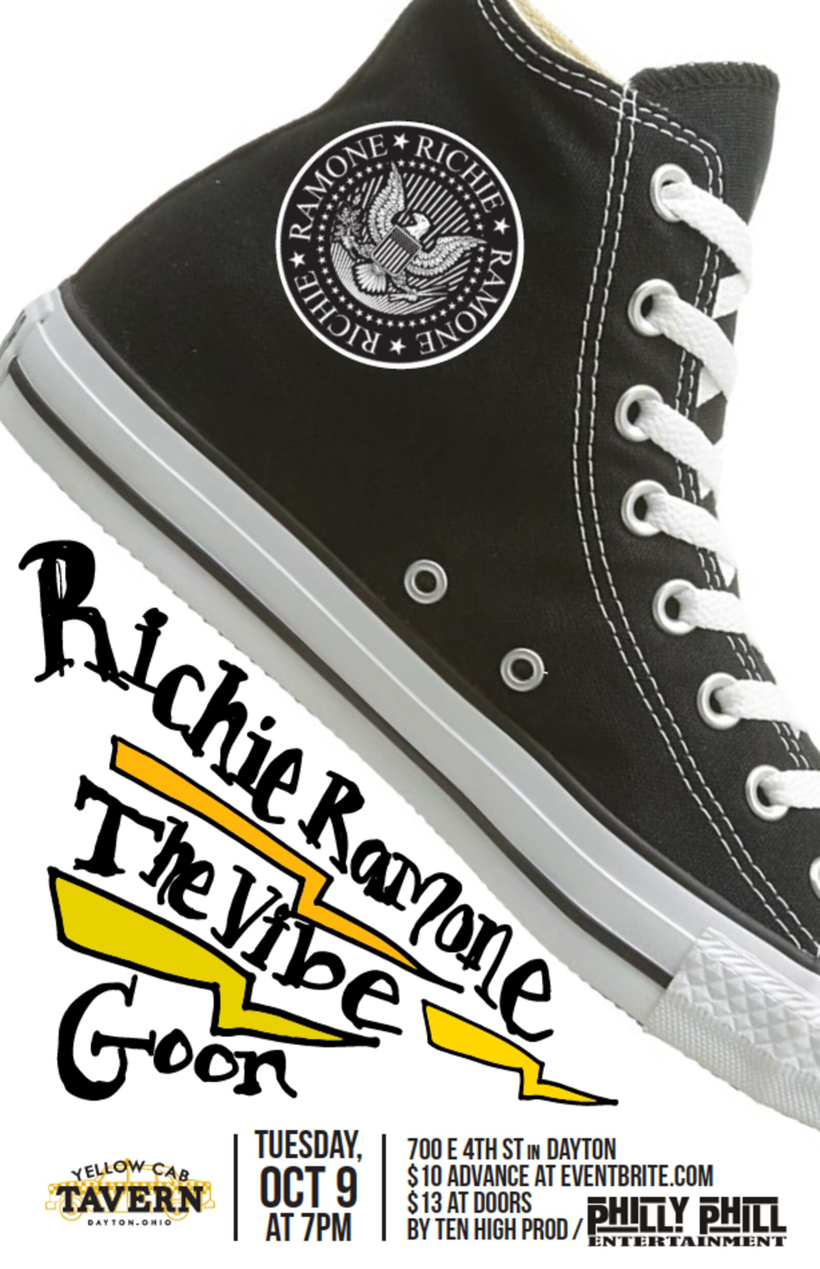 Richie Ramone returns to Dayton to play the Yellow Cab on Oct. 9. CONTRIBUTED