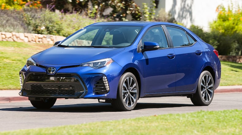 Corolla, the best-selling Toyota nameplate of all time, enters its 52nd year in 2018 with minor upgrades following last model year in which it received sportier exterior styling and Toyota Safety Sense-P. Toyota photo