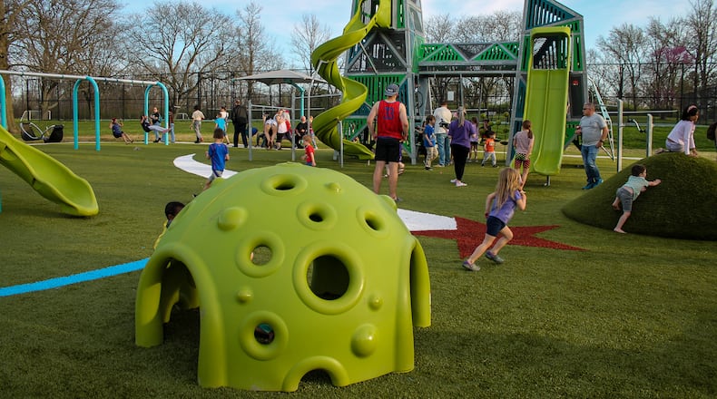 Centerville-Washington Park District recently added an all-inclusive playground at one of its most popular parks. Yankee Park, 7500 Yankee St., dedicated the new playground Friday, May 13, 2022. CONTRIBUTED