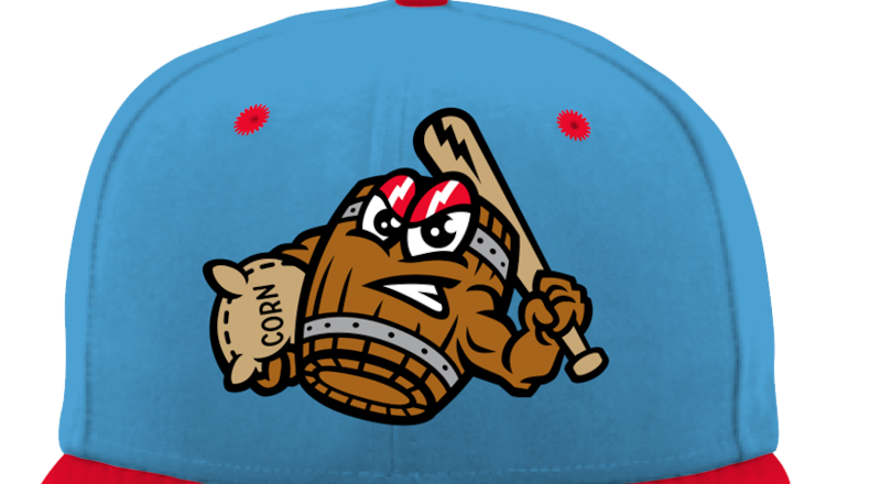 The Reds' Triple-A affiliate Louisville Bats will wear these hats during an upcoming game. (Photo courtesy: Louisville Bats)