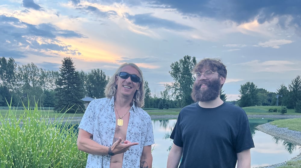 Brian David Bell, aka Mainstream, and Ross Thompson, who co-produced the debut Mainstream album, "While I'm Here." CONTRIBUTED