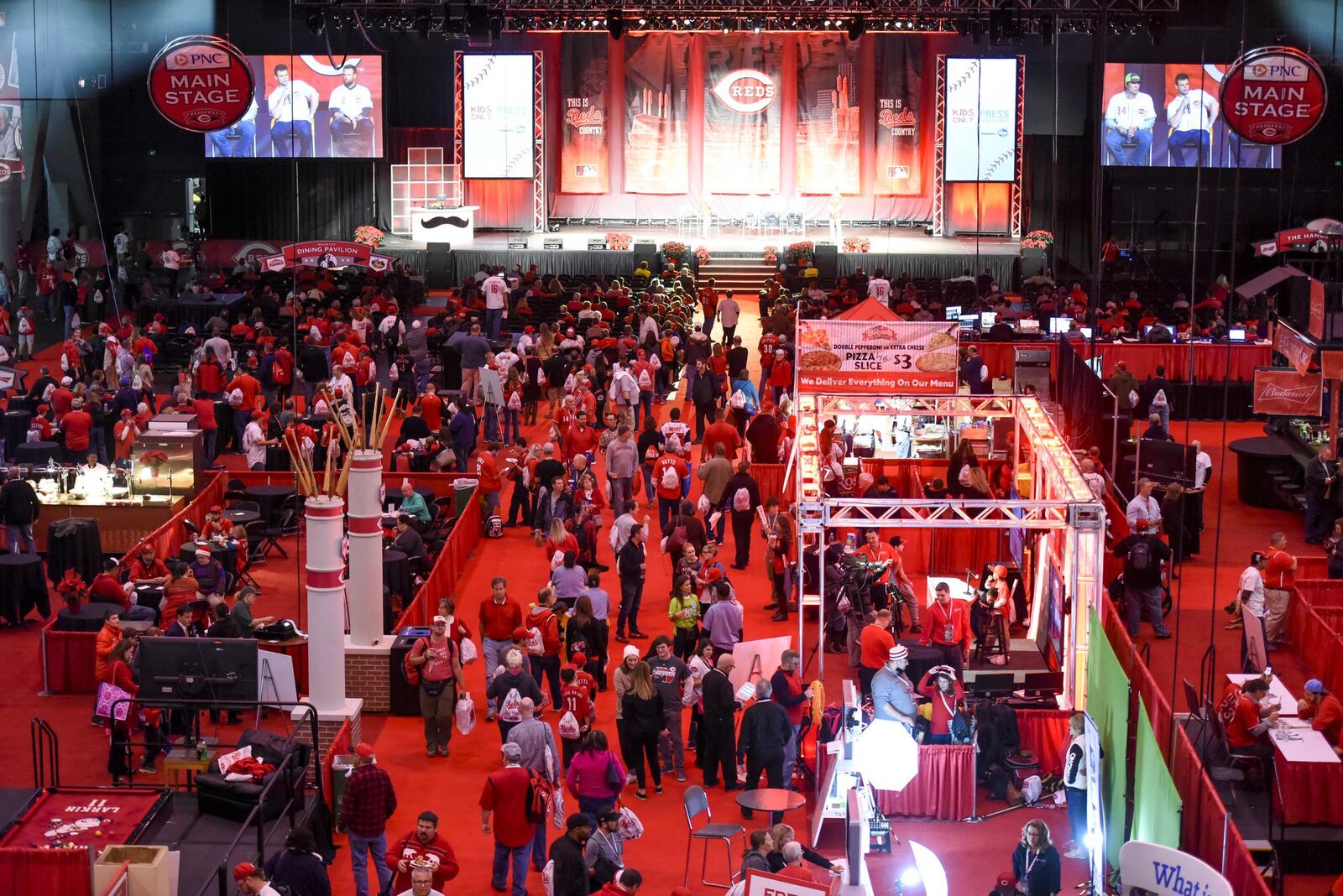 Thousands of Reds fans gathered to see current and former Reds players and browse numerous displays during RedsFest in 2016 at Duke Energy Convention Center in Cincinnati. NICK GRAHAM/STAFF