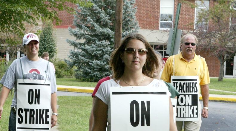 The last teacher strike in the Dayton area was in Huber Heights in August 2006, as teachers and other school staff walked picket lines, and schools were closed. FILE