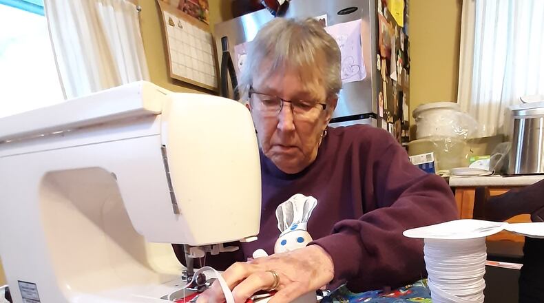 Anne Estes has made and given away more than 1550 protective masks. CONTRIBUTED/STEPHANIE ESTES