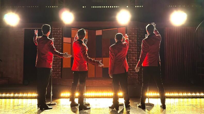 La Comedia Dinner Theatre's production of "Jersey Boys" continues through March 23 in Springboro. Photo by Justin Walton